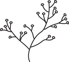 Botanical Lineart Clipart Wildflowers Clipart Floral Line Art Pencil Drawing Herbs Illustrations Minimalist Bouquets Wreath Leaves Flowers
