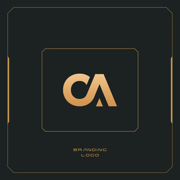 CA letter C combination monogram logo