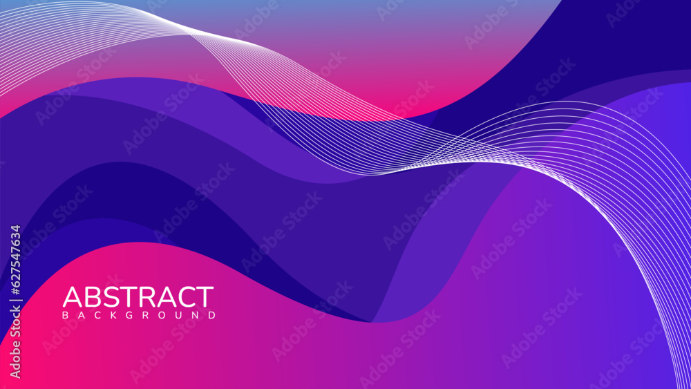 Aufkleber color gradient background design. abstract background with fluid shapes and cool wave elements. nice