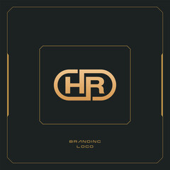 HR Letter H Combination Monogram Logo