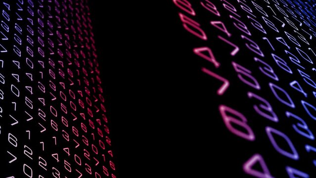 Numbers in motion captivating animation and moving textures in a digital backdrop. Visualizing numbers the art of creating dynamic patterns and textures with computer animation