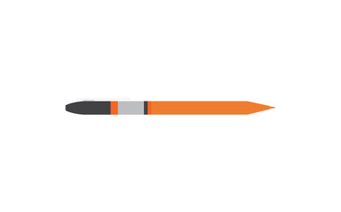 Digital png illustration of orange pen on transparent background