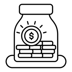 Saving Jar Icon