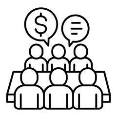 Budget Meeting Icon