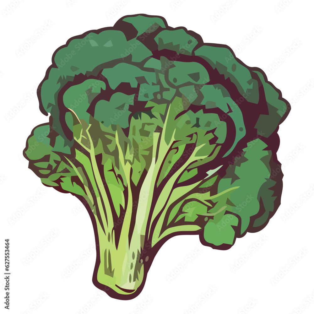 Sticker Healthy broccoli design