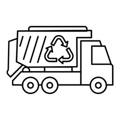 Fototapeta na wymiar Garbage Truck Icon