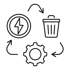 Waste To Energy  Icon