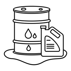 Liquid Waste Icon