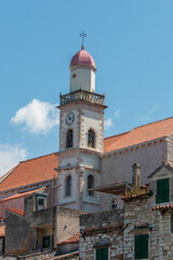 Fototapeta na wymiar Church of the Holy Cross in Šibenik in the state of Šibenik-Knin Croatia