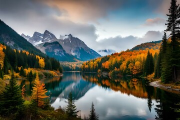 lake in the mountains GENRATED AI