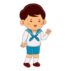 kids wear japan school uniform