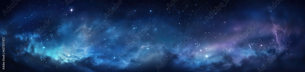 Canvas Prints universe landscape panoramic view. generative ai