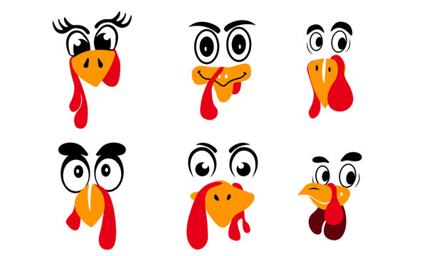 Turkey Face SVG Graphic Design