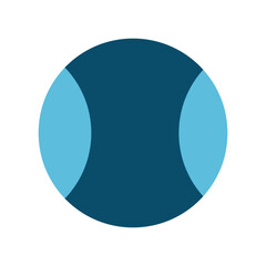 tennis ball in cartoon style, vector illustration