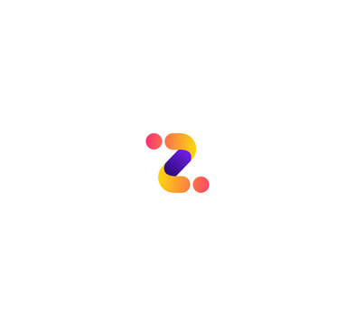 Letter Z, ZII, IIZ logo icon design template elements.