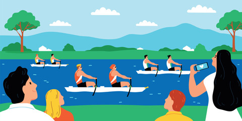 Summer Water Sport Illustration