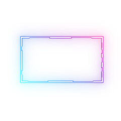 neon square gradient light effect