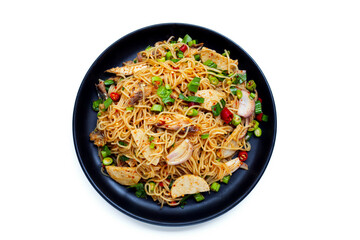 Fermented rice flour noodles spicy salad