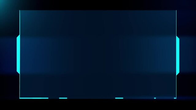 Futuristic cyber frame and technology concept Video overlay. Frame HUD element. HUD viewfinder. Futuristic viewfinder of the future. Futuristic Frame HUD element. HUD viewfinder Interference. Hologram