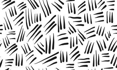Doodle seamless pattern. Hand drawn Geometric pattern memphis style background. isolated on white background. vector illustration