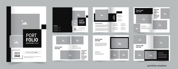 Portfolio Design Template, Portfolio for photography, architecture and interior