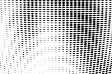 Abstract halftone dotted background. Monochrome grunge pattern with dot and circles. Vector modern pop art texture for posters, sites, business cards, cover, postcards, labels, stickers layout