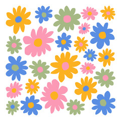 Fototapeta na wymiar trendy floral pattern