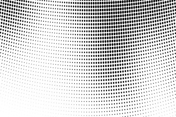 Abstract halftone dotted background. Monochrome grunge pattern with dot and circles. Vector modern pop art texture for posters, sites, business cards, cover, postcards, labels, stickers layout