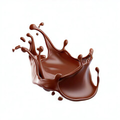 
Caramel splash isolated white and transparent background, Generative AI 