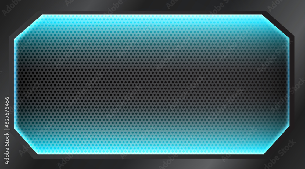 Poster abstract computer technology background with hexagon tech.vector illustration