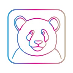 Panda on line gradient style