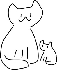 Kitty and kitten line