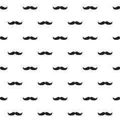 black moustache seamless pattern, father's day
