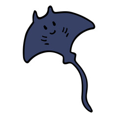 cute stingray cartoon