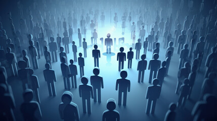 Fototapeta premium Unleashing Human Capital: The HR Recruitment Odyssey. Generative AI
