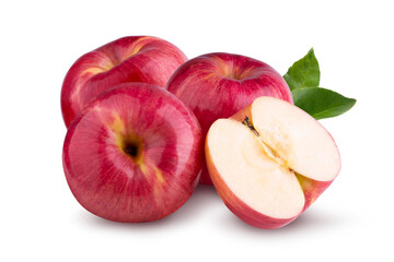 red apple isolated on a transparent background