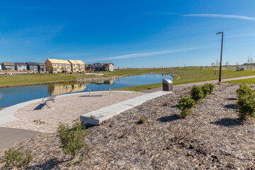 Brighton Common Park in the city of Saskatoon, Canada