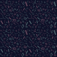 Back to school seamless pattern. Vector background