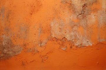 Orange Wallpaper, Flat Frontal Texture with Fine Graining, Modern Concrete Feel. Generative AI