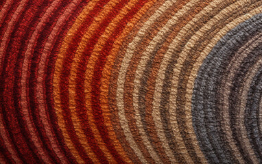 Fototapeta premium Yarn macro texture. Gradient Dundaga yarn. Multicolored yarn