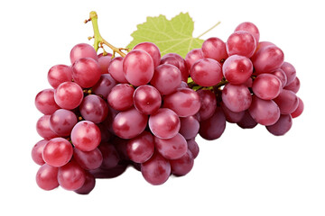 Isolated on Transparent Background Bunch of Grapes. Generative AI