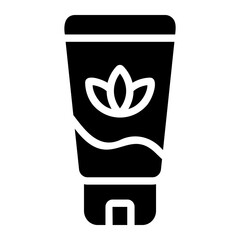 face cream glyph icon