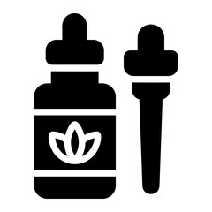 essential oil glyph icon