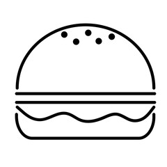 black and white burger