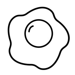 egg on white background