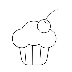 cupcake with cherry
