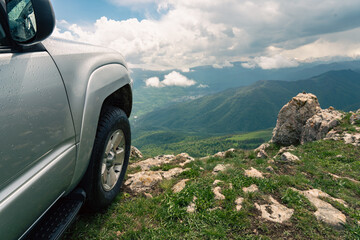 The car is on the edge