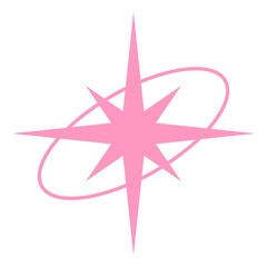 Pink Retro Futuristic Decoration