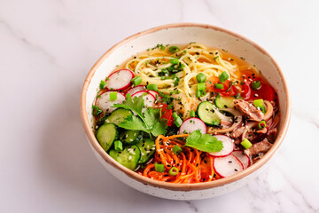 Korean Cold Noodle Soup