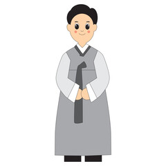 Traditional Korea Man Cloth